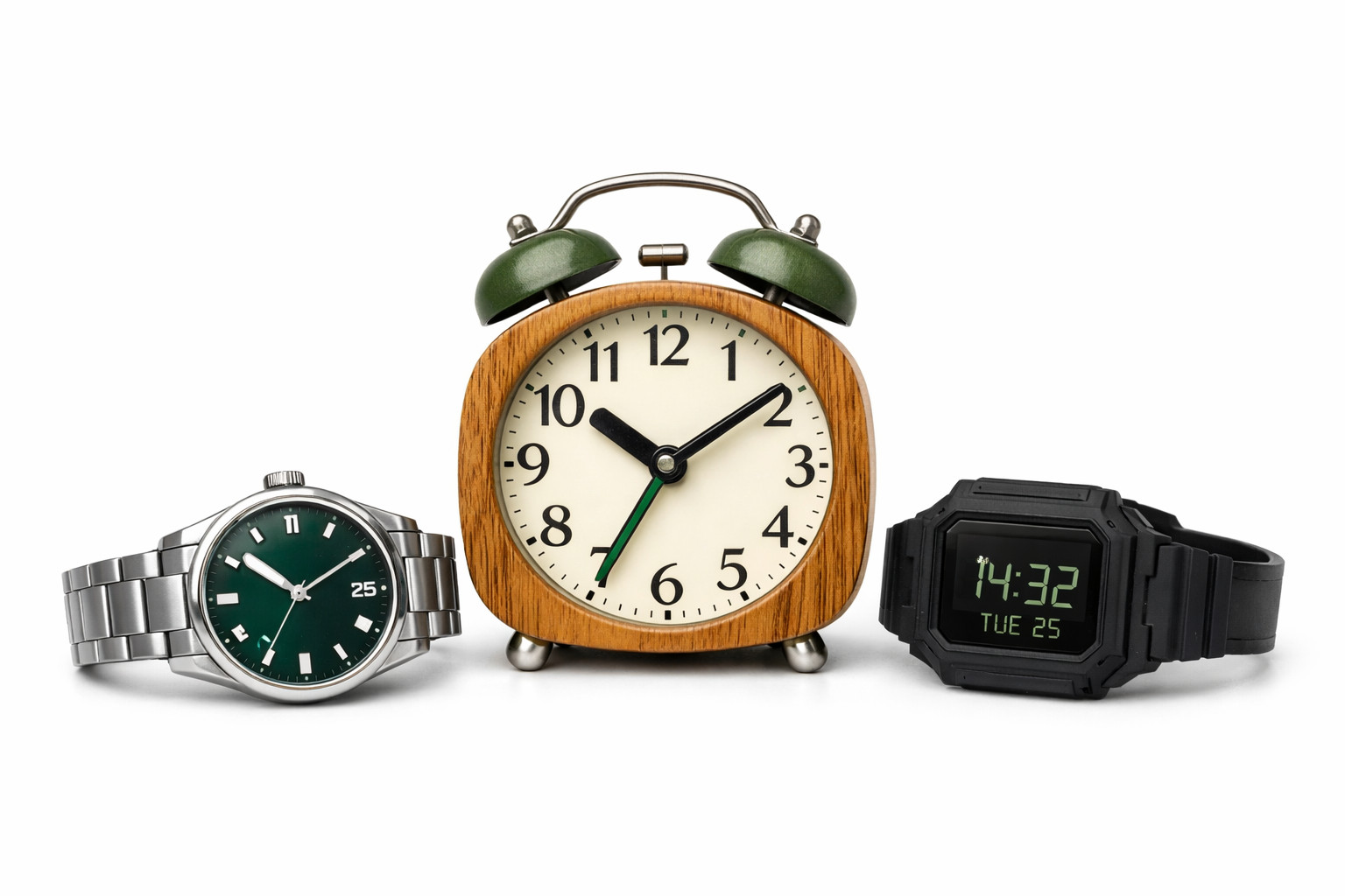 LR-Batterie für Wecker, SR Low-Drain für Analoguhr und SR High-Drain für Digitaluhr